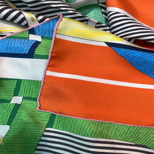 Didelė šilko skara (130 x 130) – marginta