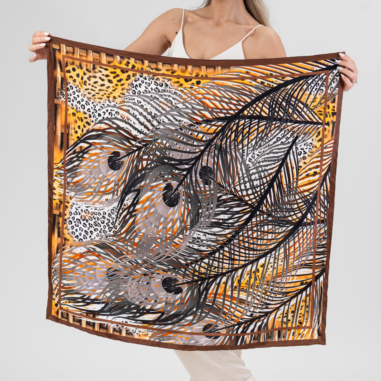 Skara 88x88cm rusva