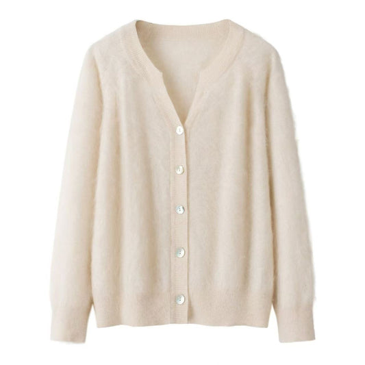 Kašmyro/šilko susagstomas megztinis