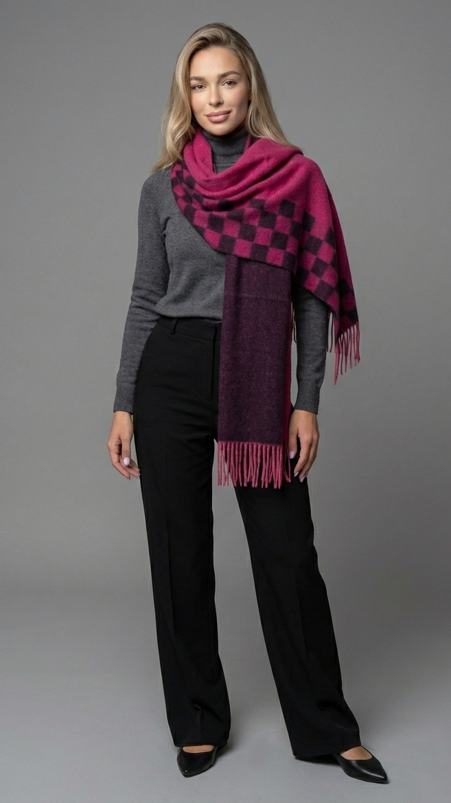 Didysis kašmyro šalis su geometriniu raštu