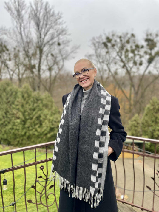 Didysis kašmyro šalis su geometriniu raštu