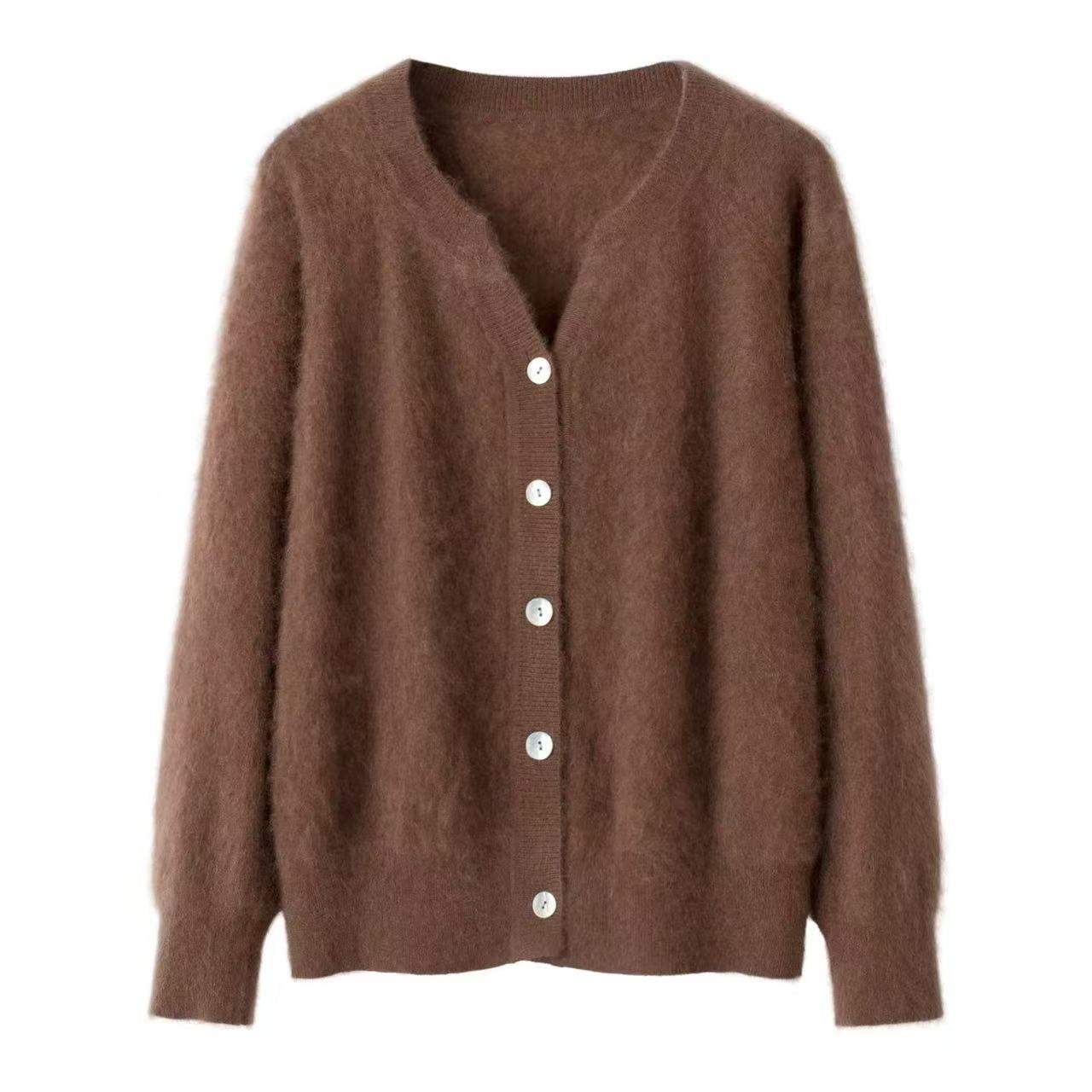 Kašmyro/šilko susagstomas megztinis