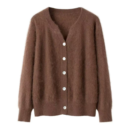 Kašmyro/šilko susagstomas megztinis