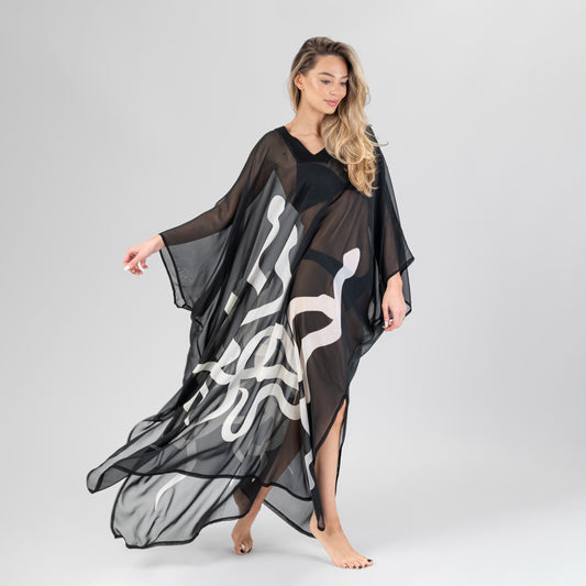 Šilko kimono – gyvatės motyvas