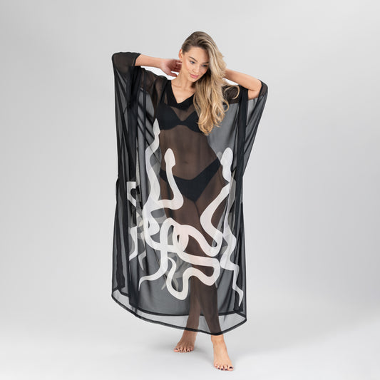 Šilko kimono – gyvatės motyvas